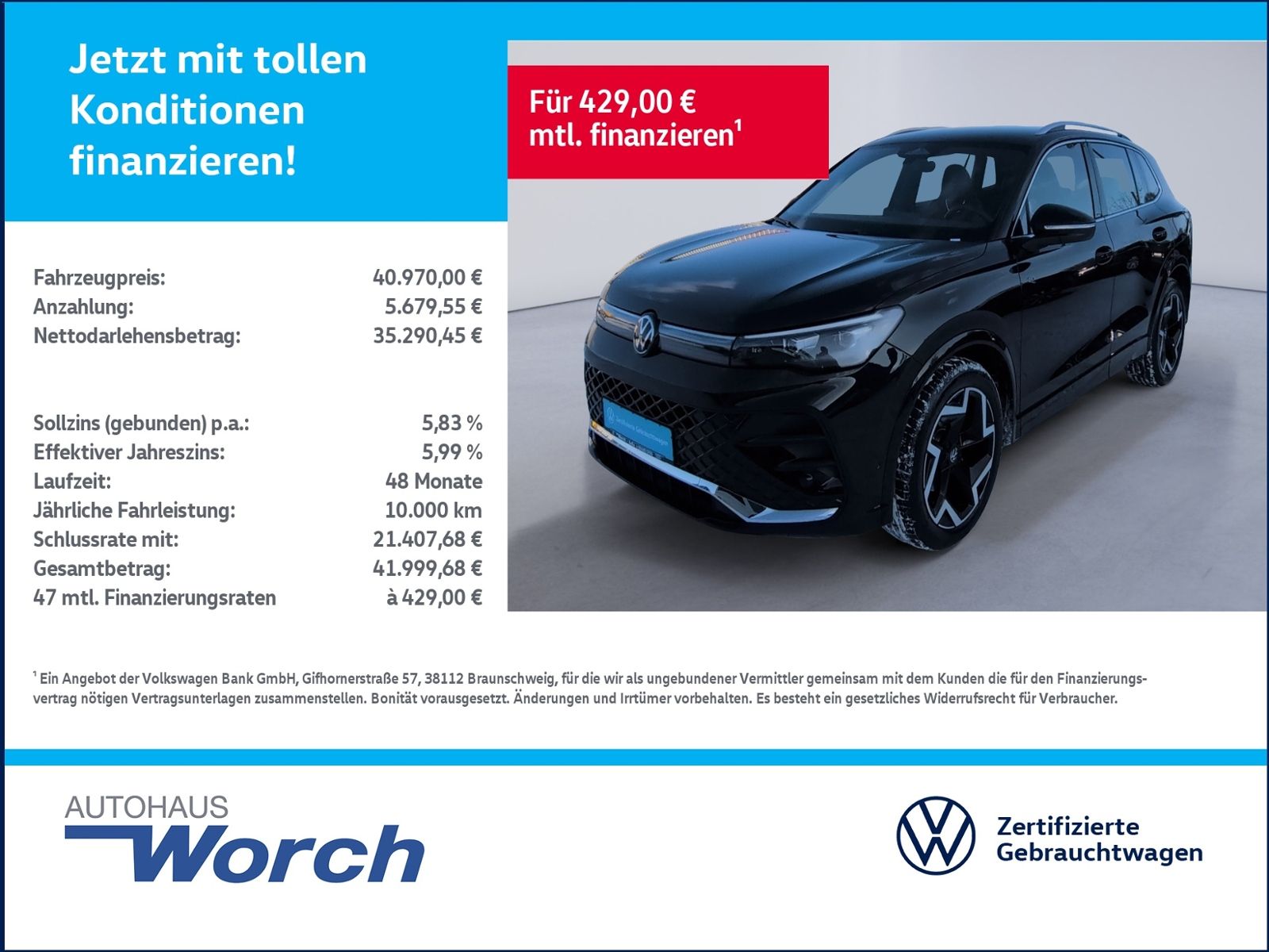 Tiguan R-Line 1.5 eTSI DSG AHK+RFK+