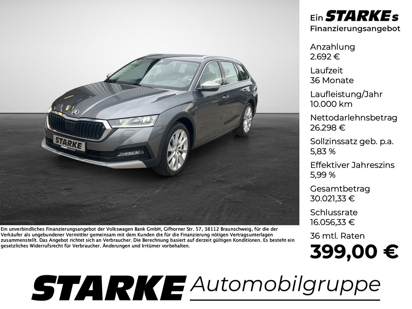 Skoda Octavia Combi 2.0 TDI DSG Scout 4x4  AHK Navi LE