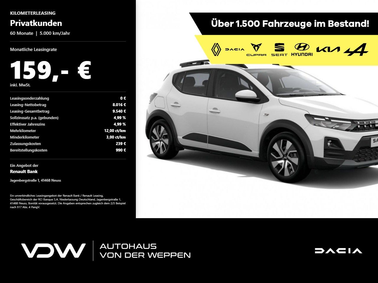 Dacia Sandero Stepway Expression hybrid 155