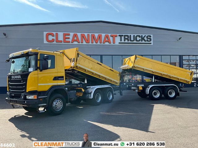 Scania G 480 6x4 Kipper 10m³ Full Steel + Carnehl 3-zij