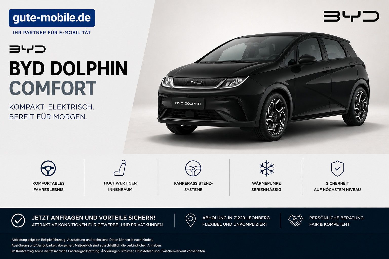 BYD Dolphin Comfort | ab ca. November verfügbar