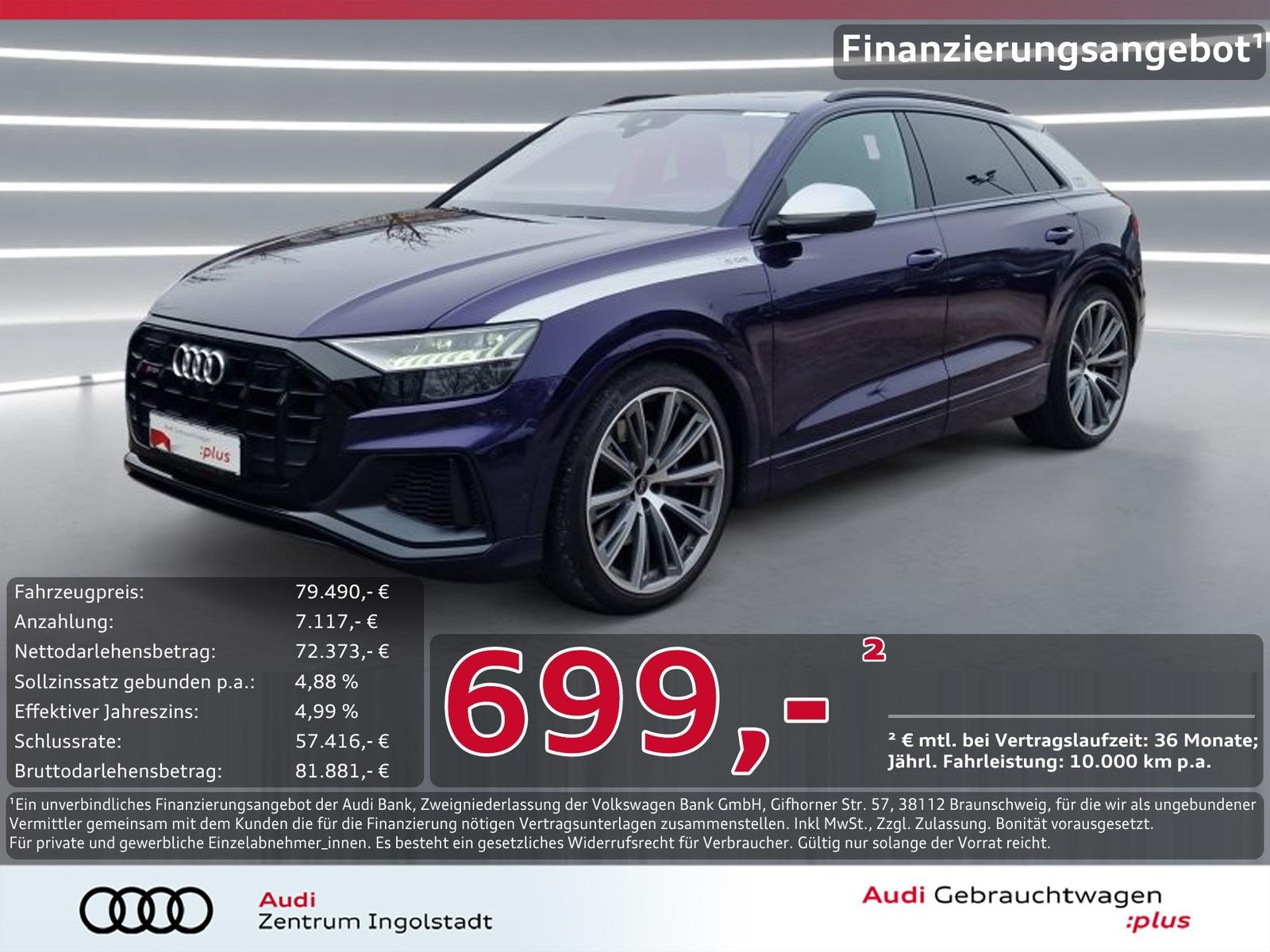 Audi SQ8 TFSI MATRIX PANO STHZG Allradl. HuD B&O 23″