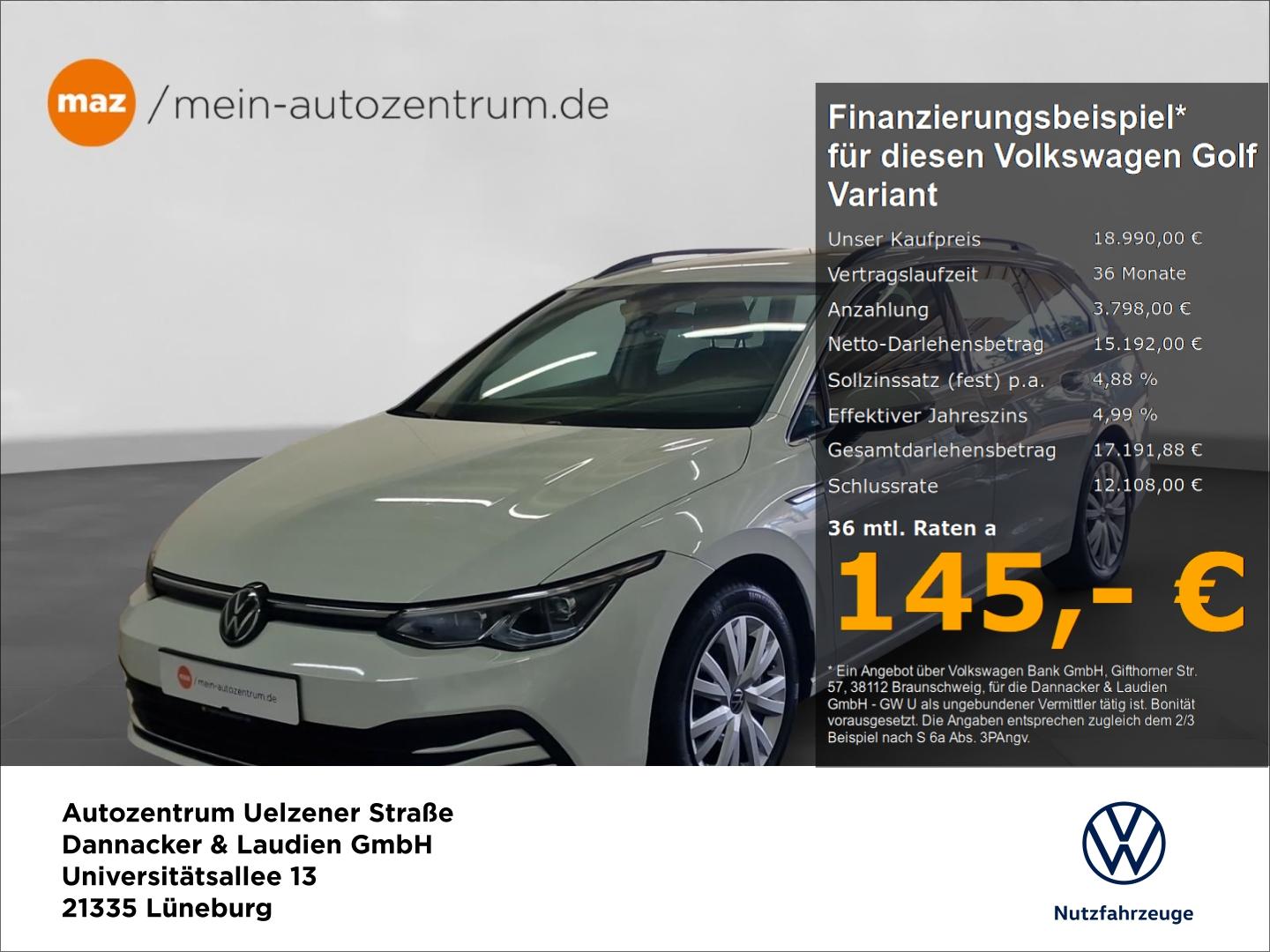 Volkswagen Golf Variant VIII 2.0 TDI Style Alu LED Navi ACC