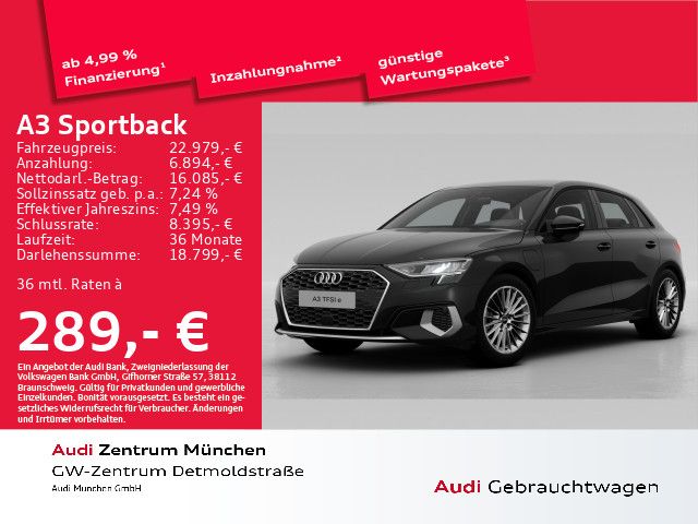 Audi A3 Sportback 40 TFSI e S tronic advanced Virtual