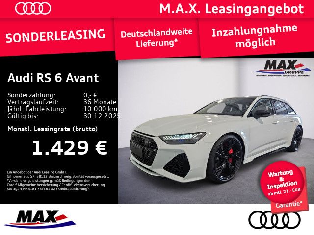 Audi RS 6 Avant MATRIX+SAGA+280KM/H+AHK+B&O+PANO+HUD+