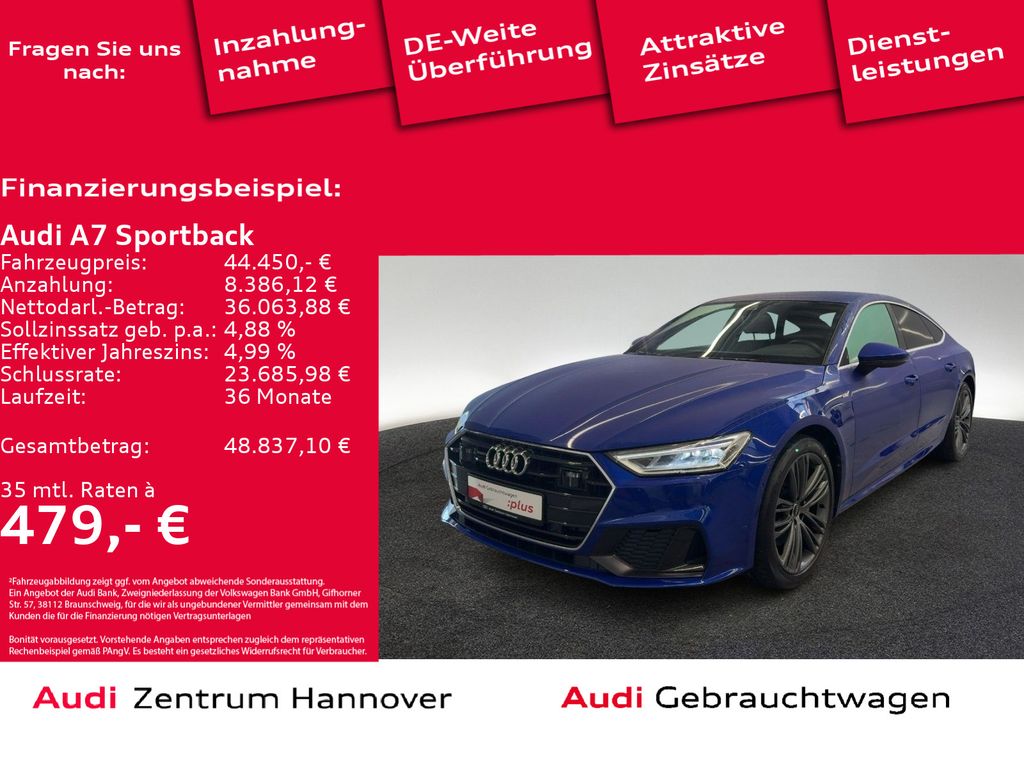 Audi A7 Sportback S line 50 TDI quattro LED Memory AC