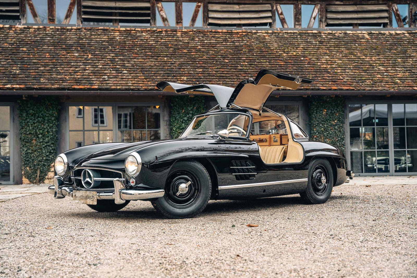 Mercedes-Benz 300 SL Coupé mit seltenen Rudge Felgen