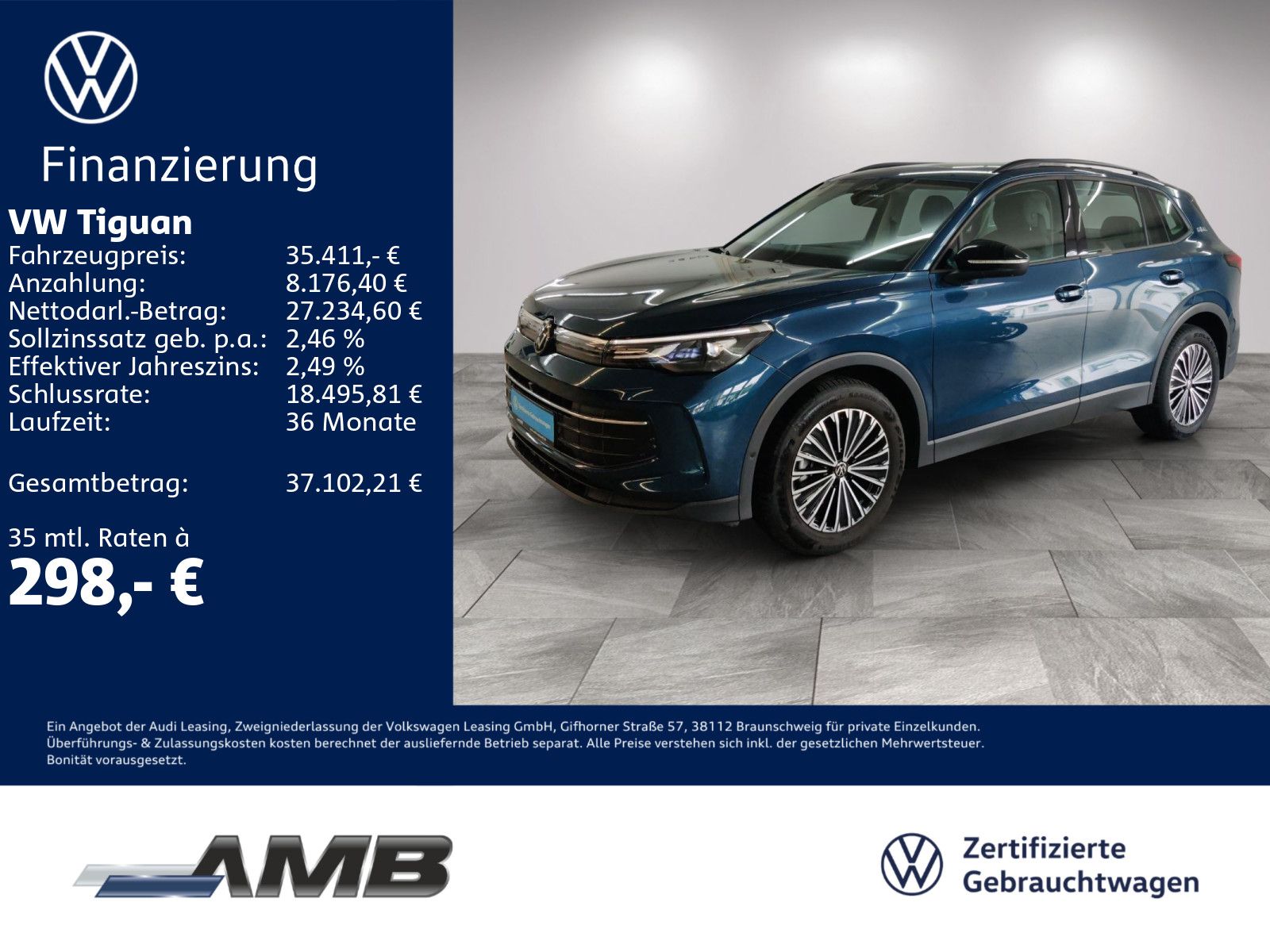 Volkswagen Tiguan Goal 1.5 eTSI AHK LED Pano 360° 04.30Gara foto 1