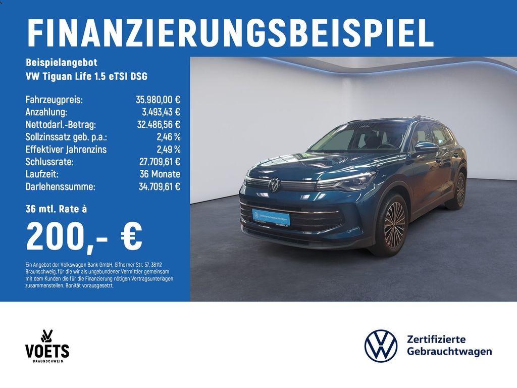 Tiguan Life 1.5 eTSI DSG AHK+STANDHZG+RearView