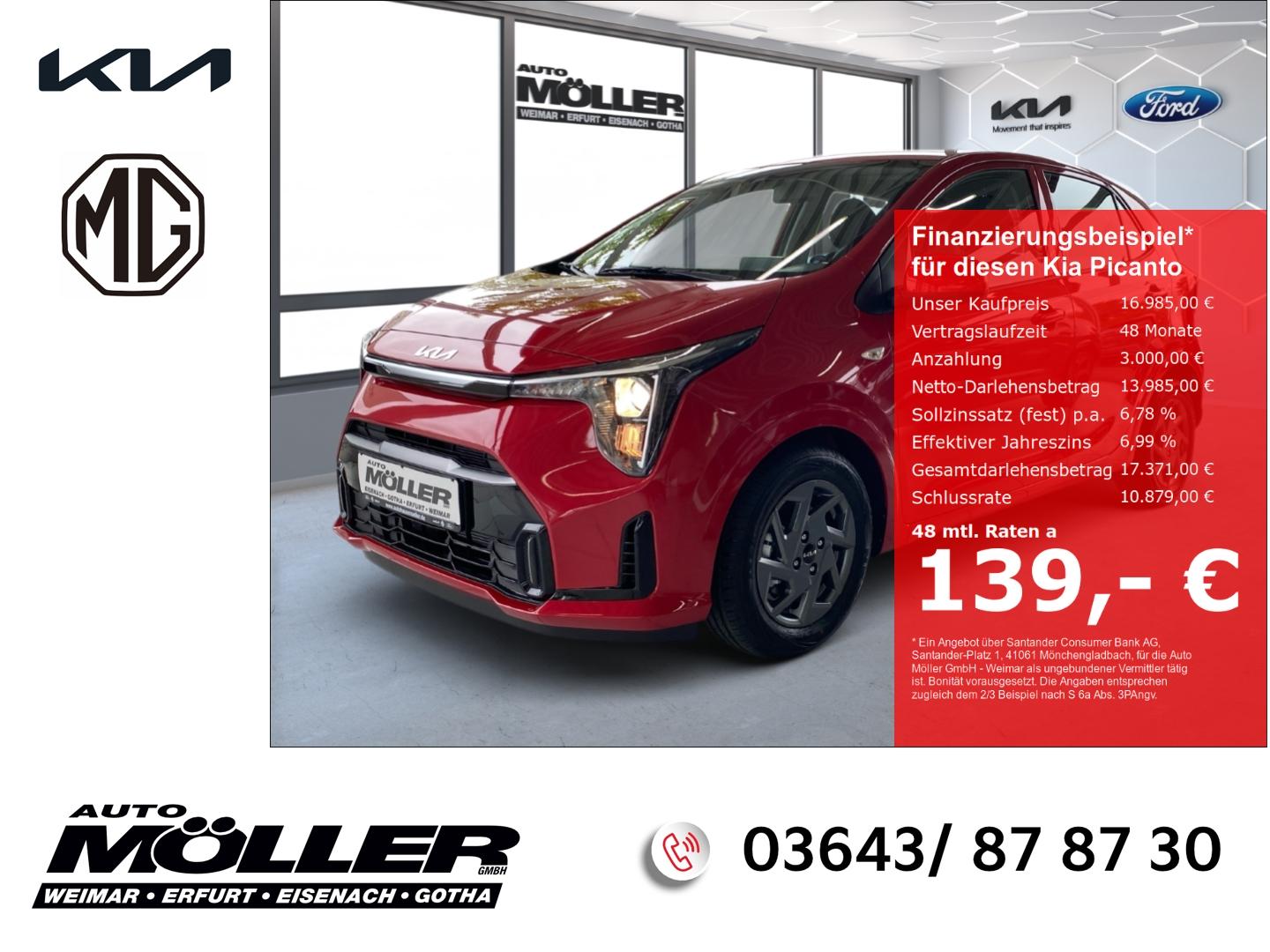 Kia Picanto Vision PE 1.0 AMT Kamera Klima Navi PDC 