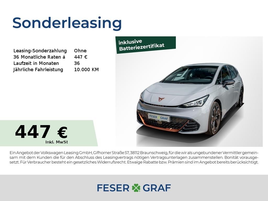 CUPRA Born 170 kW 77kWh NAVI/RFK/ALLWETTER/2xPDC/SHZ