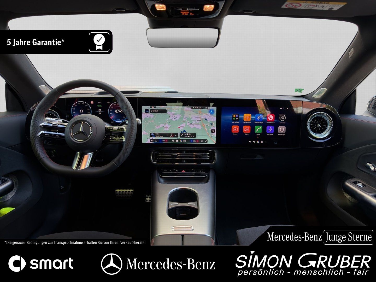 Fahrzeugabbildung Mercedes-Benz CLA 350 4M Shooting Brake AMG Burm Superscreen