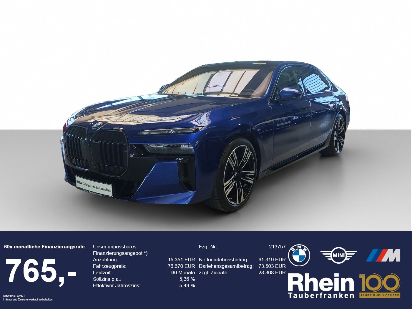 BMW 740d xDr M Sport PRO SHZ/ExLou/INT/4xMASS/ROLLO foto 1