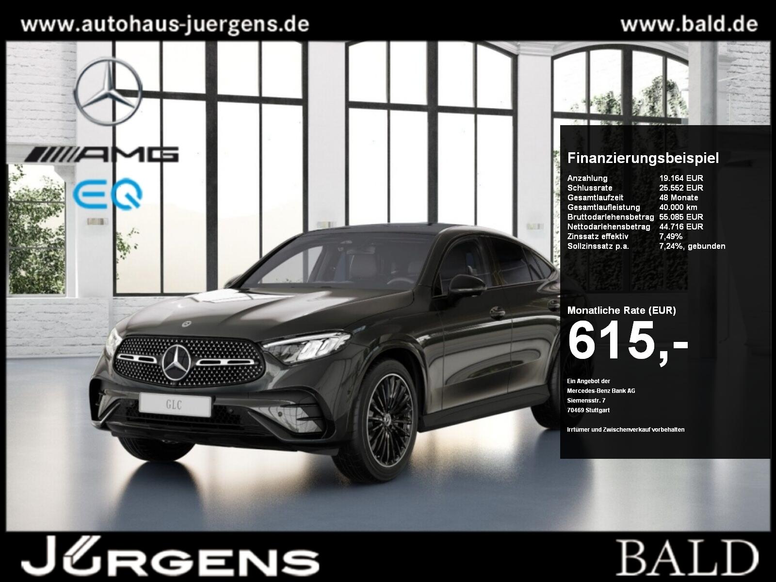 Mercedes-Benz GLC 300 4M Coupé AMG-Sport/Pano/AHK/360/Night/20