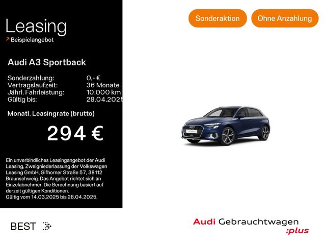 Audi A3 Sportback 40 TFSIe advanced*LED*VIRTUAL*NAVI-