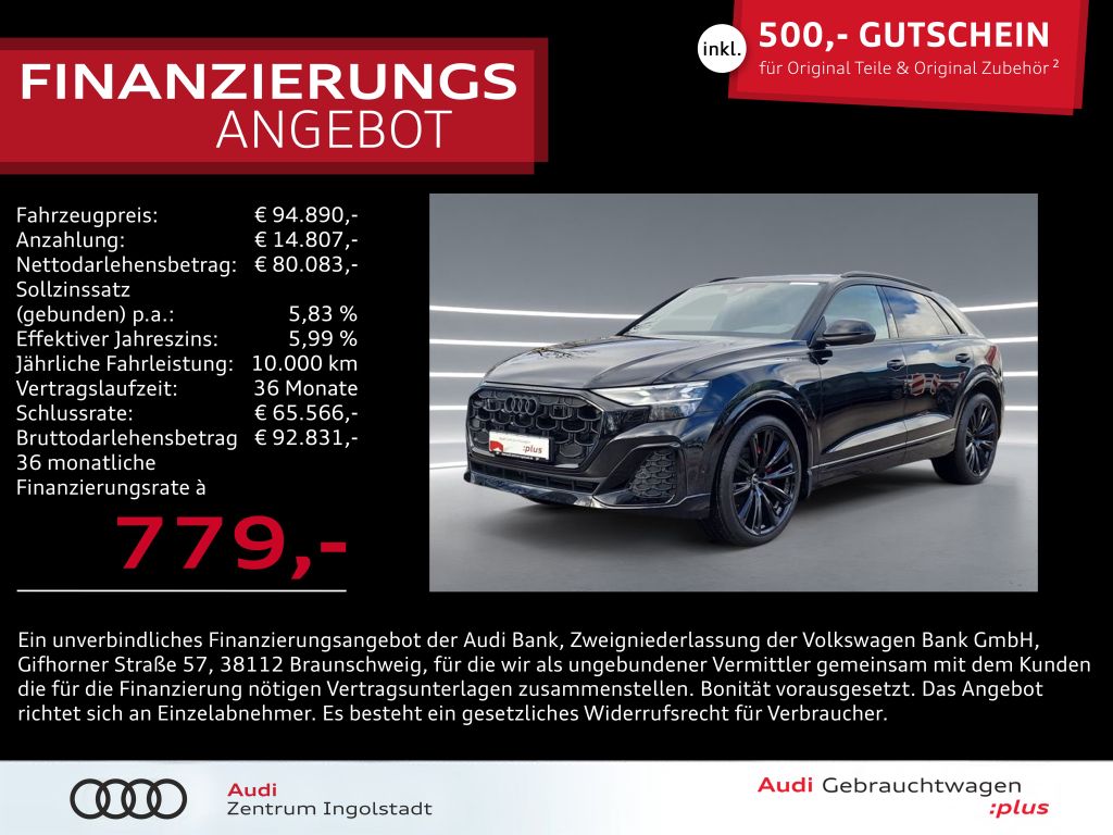 Audi Q8 50 TDI 2x S line HD-MATRIX Pano STHZG B&O 23