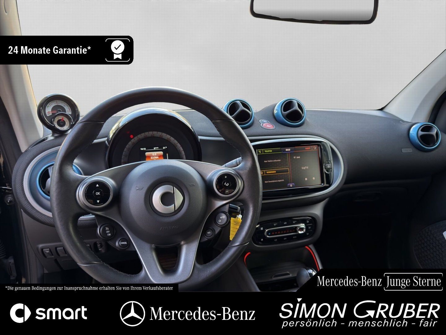 Fahrzeugabbildung Smart fortwo EQ Cabrio Exclusive Winter Voll-LED 22KW