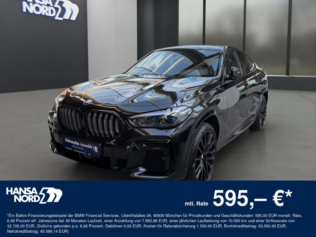 BMW X6 M50i LASER NAVI HUD PANO 360° ACC B&amp;W 22"