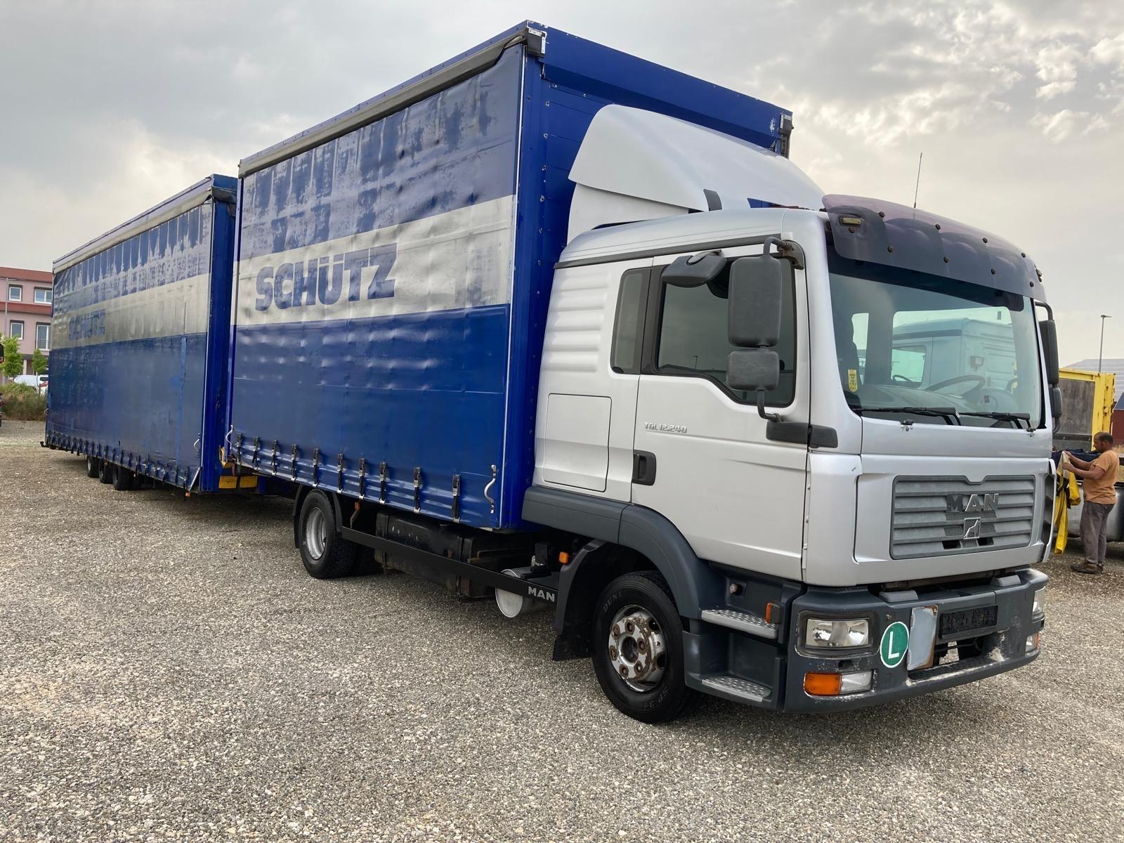 MAN 12.240,Schaltgetriebe,Klima,Blatt-Luft+ Anhänger