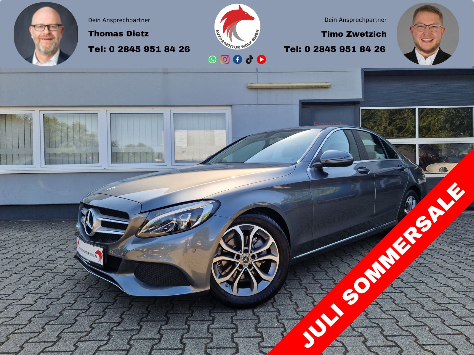 MERCEDES-BENZ C Lim. "Avantgarde" 180 LED*SHZ*Tempomat