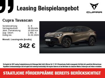 Cupra Leasingangebot: Cupra Tavascan VZ *HuD*Glasdach*R-CAM*WärmeP*ACC*SHZ*