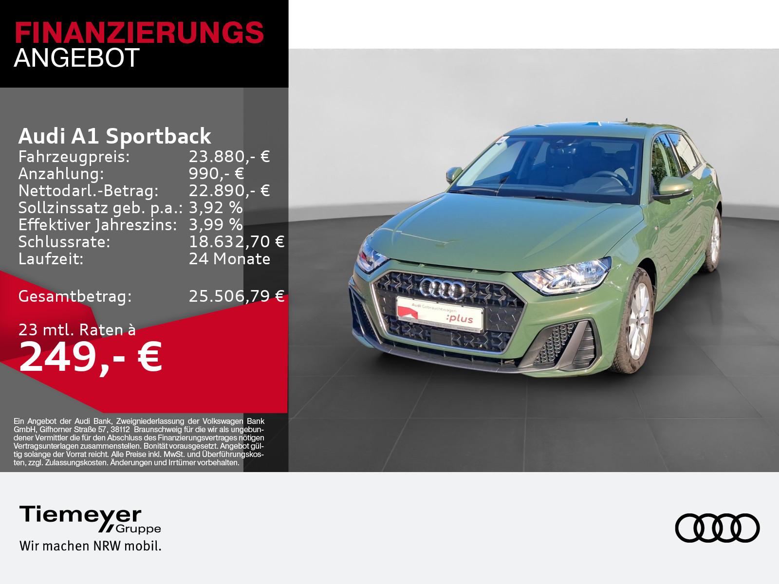 Audi A1 Sportback 25 TFSI S LINE LM18 TEILLEDER