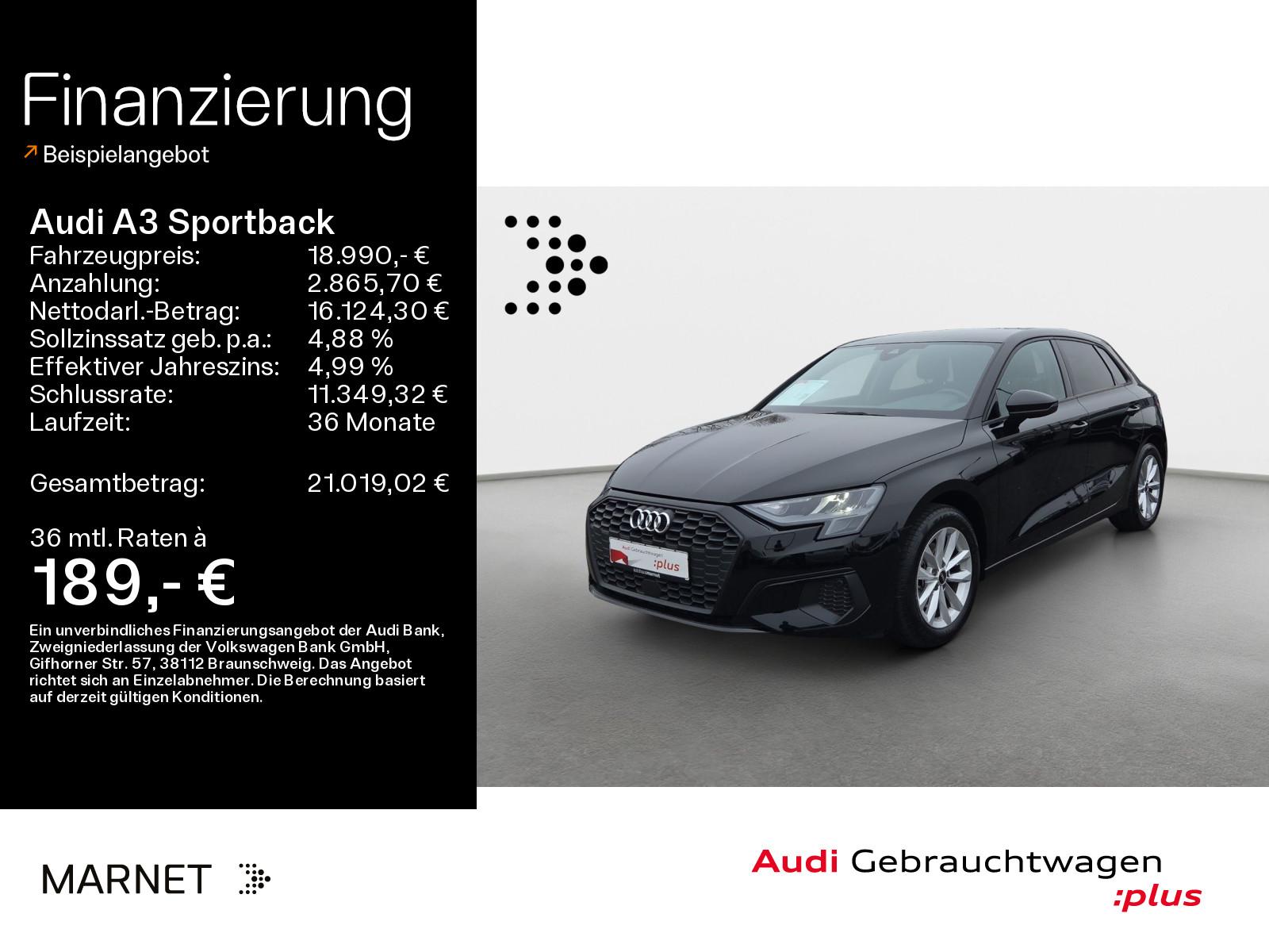 Audi A3 Sportback 30 TFSI*Navi*Alu*PDC*Virtual Cockpi