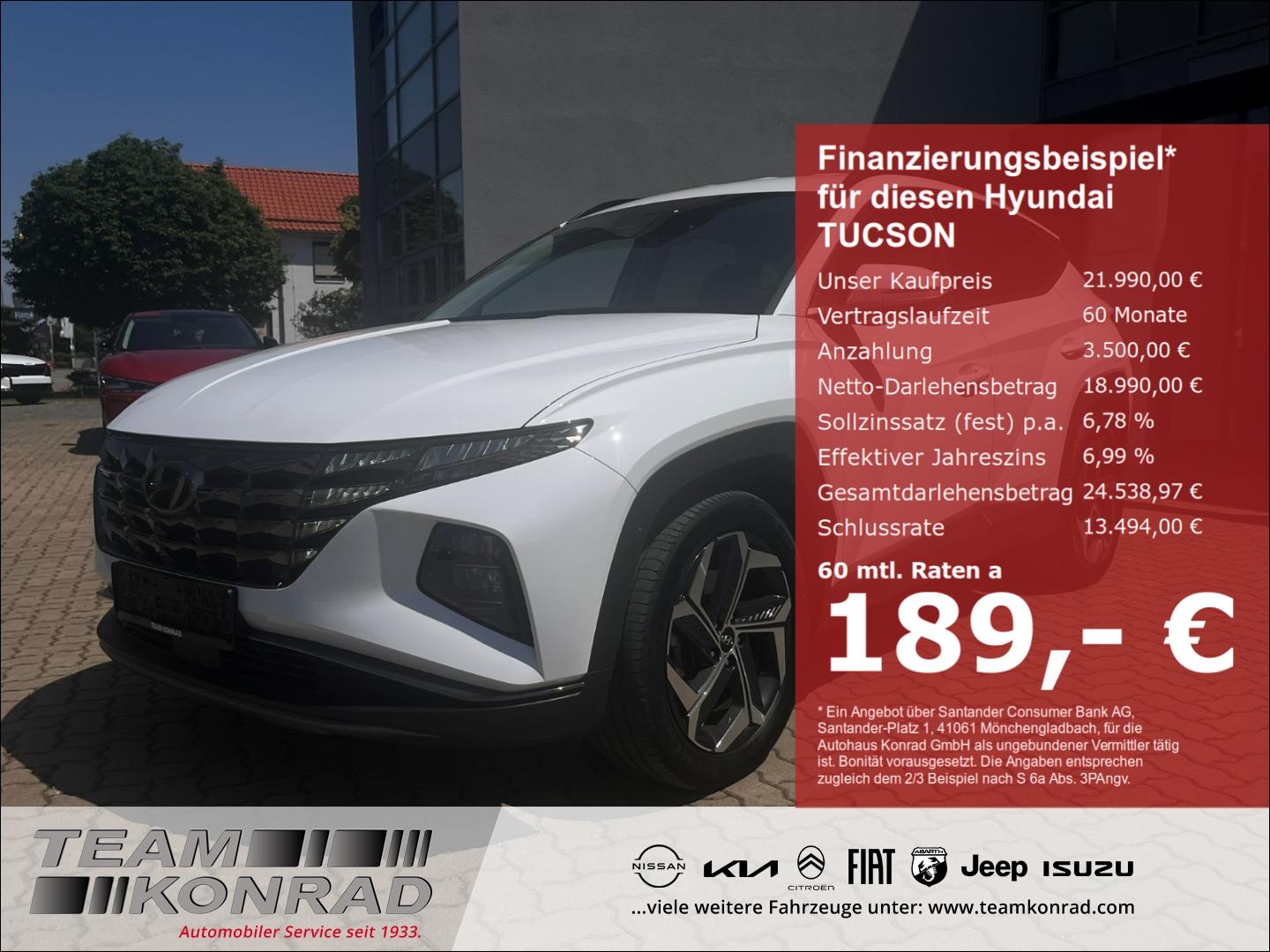 Hyundai Tucson 1.6 T-GDi HEV 2WD Select Apple CarPlay An