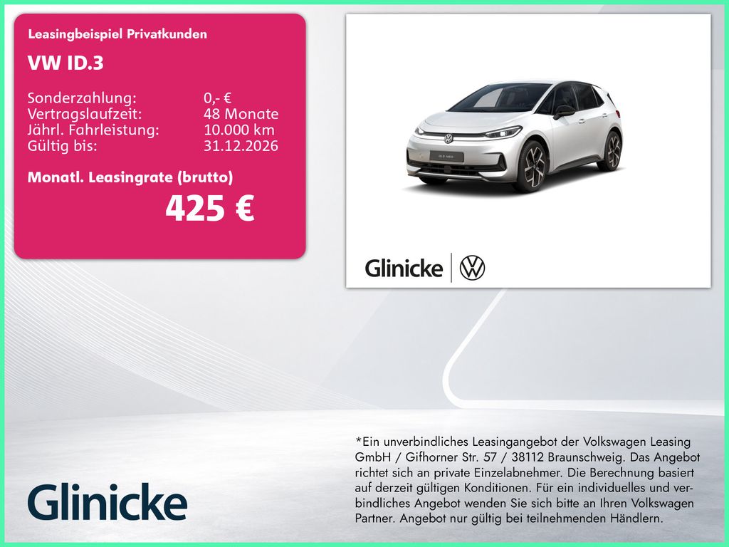 ID.3 Neo Style 58 kWh AHK Navi Ganzjahresreifen