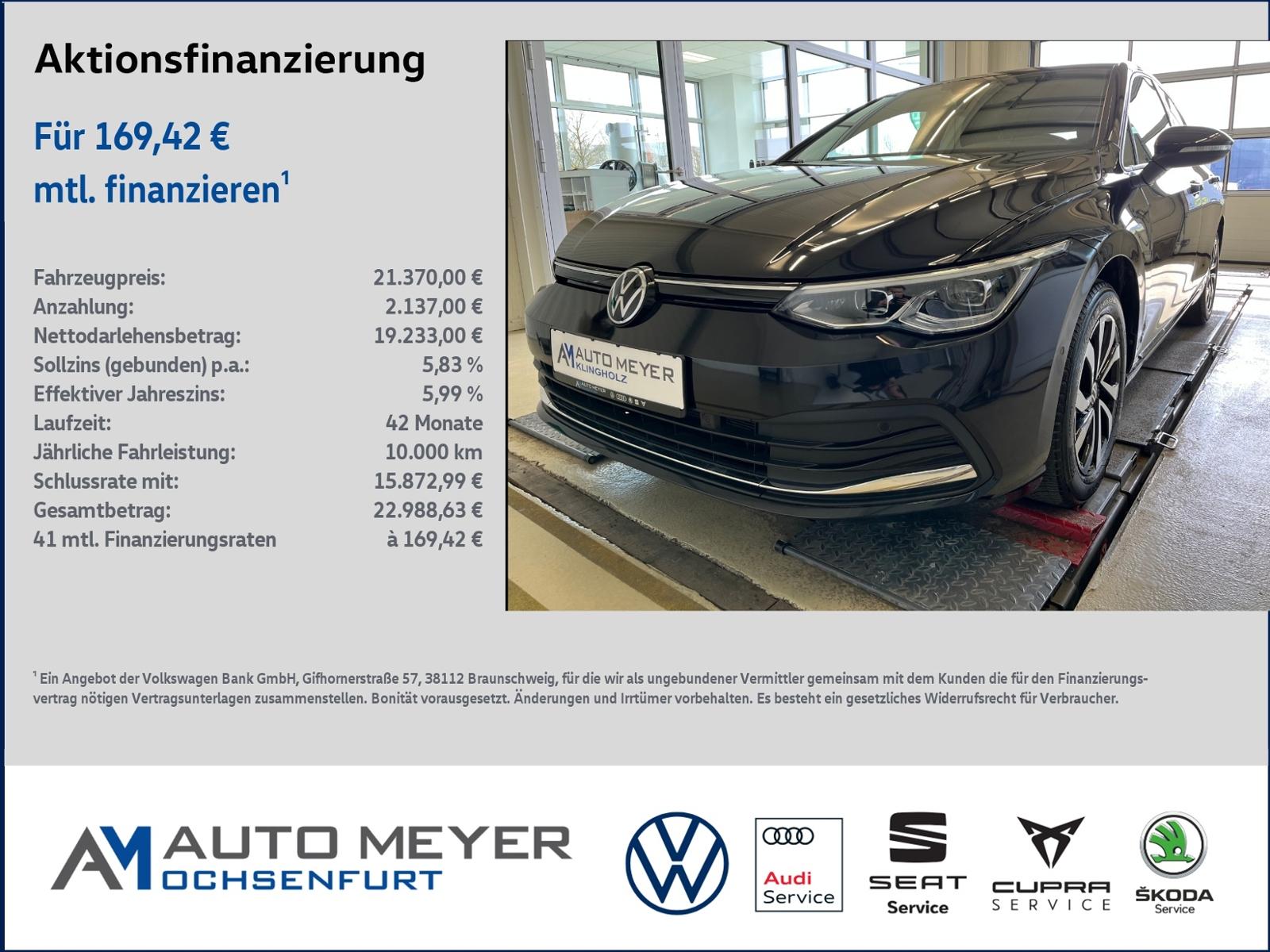 Volkswagen Golf VIII ACTIVE 1.5 TSI Standhzg. HUD Navi LEDP