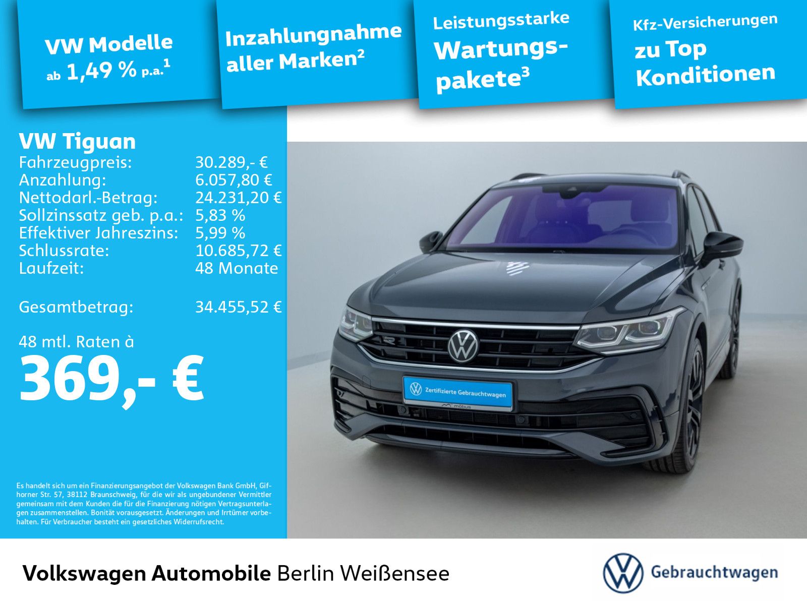 Volkswagen Tiguan 1.5 TSI R-Line DSG*AHK*PANO*MATRIX*360°*N imagem 2