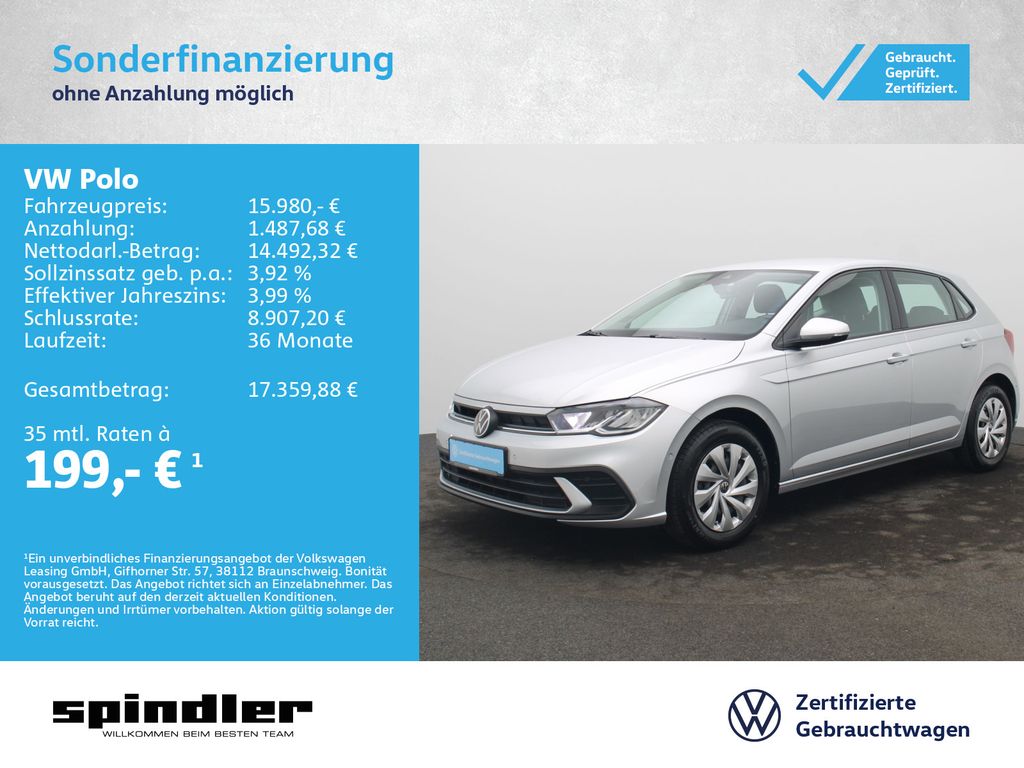 Polo Life 1.0/ Navi, CarPlay, ParkAssi, LED, SHZ