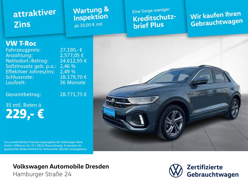 T-Roc R-Line 2.0 TDI TRAVEL APP NAV SIDE ASSIST