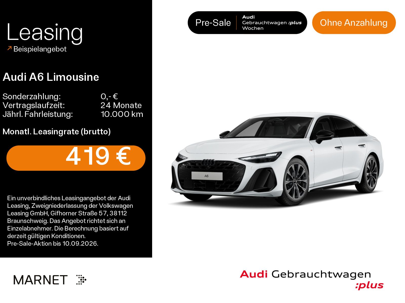 Audi A6 Limousine 40 TFSI S line S tro*LED+*Virtual*N
