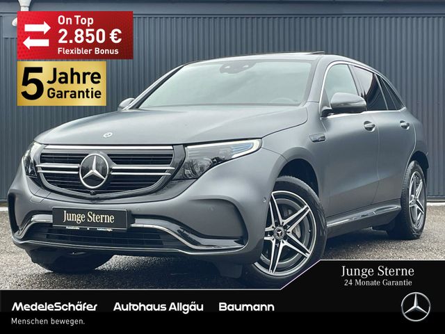 Mercedes-Benz EQC 400 4M AMG AHK HuD MAGNO LEDER-weiß-NAPPA