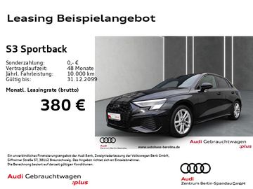 Audi Leasingangebot: Audi S3 Sportback *MATRIX*B&O*R-CAM*Opt.-Schwarz+*