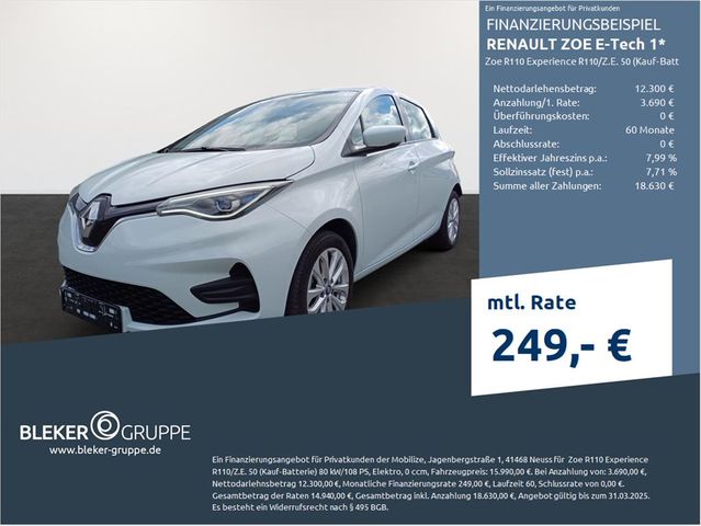 Renault ZOE E-Tech 1 Zoe R110 Experience R110/Z.E. 50 (