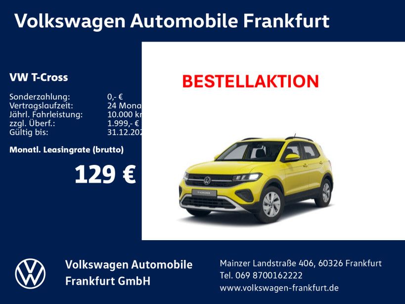 Volkswagen T-Cross 1.0 TSI 70 kW Life