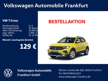 Volkswagen Leasingangebot: Volkswagen T-Cross 1.0 TSI 70 kW Life
