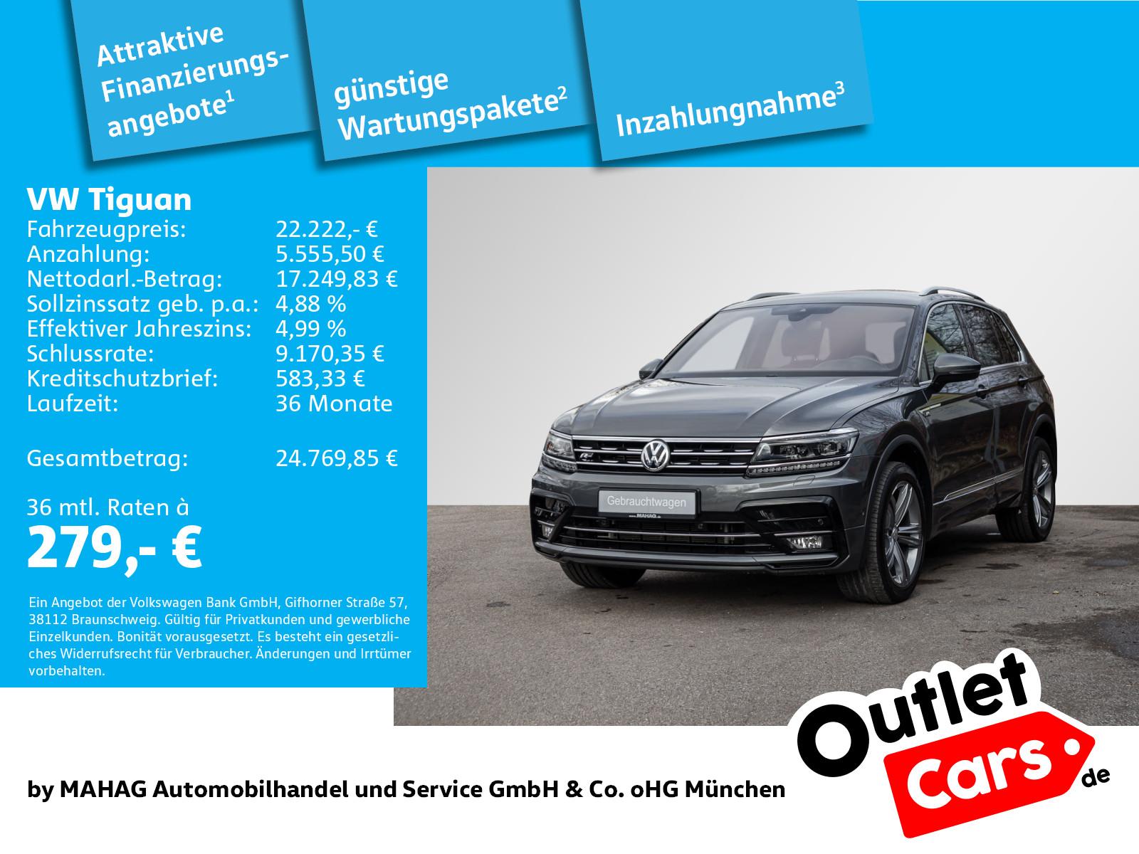 Volkswagen Tiguan 2.0 TSI R-Line Navi LED AHK R-KAM ACC 19"