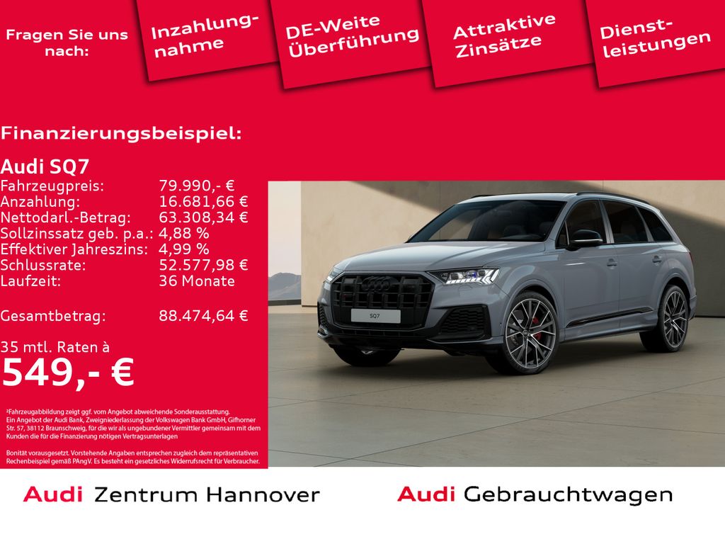 Audi SQ7 4.0 TFSI quattro competition plus Laser Pano