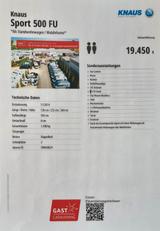 Knaus Tabbert Sport 500 FU - Knaus 500 fu