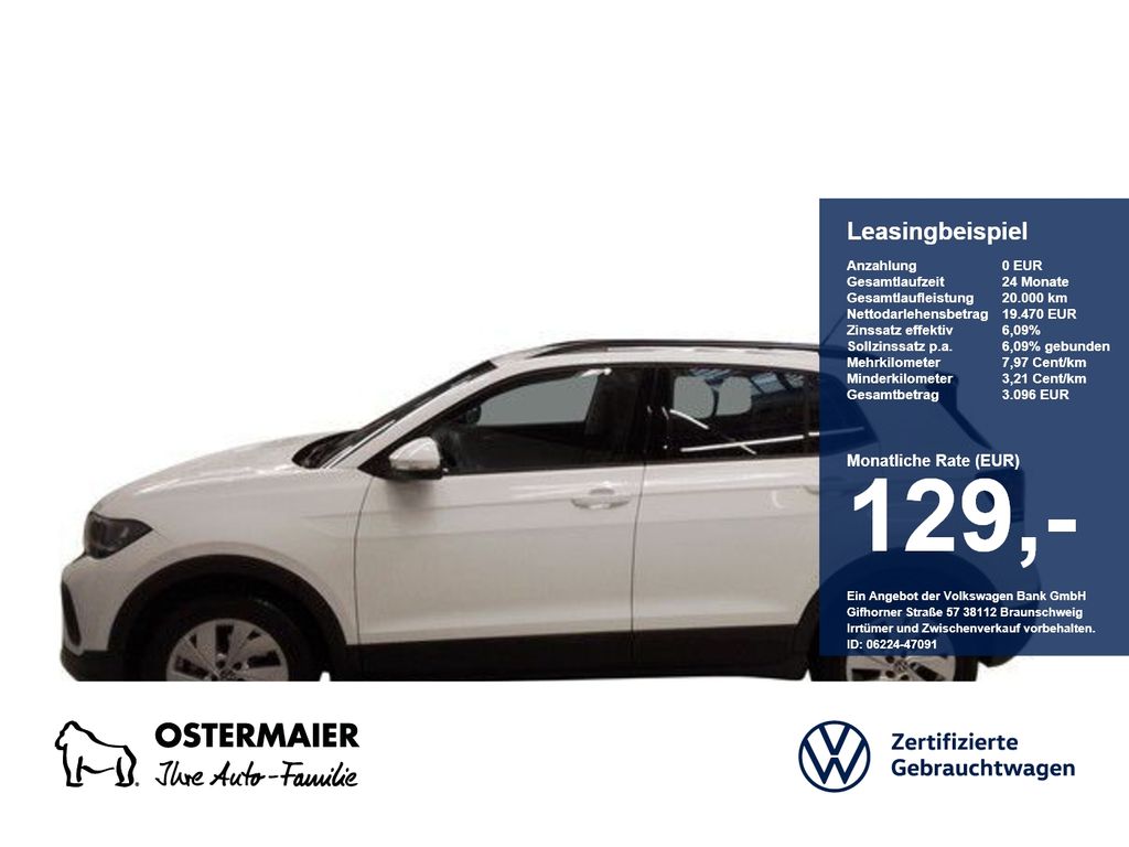 Volkswagen T-Cross LIFE 1.0TSI 95PS ACC.5J-G.NAVI+VC.2xPDC.