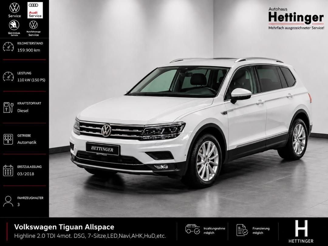 VW Tiguan Allspace Highline 2.0 TDI 4mot. DSG, 7-Si