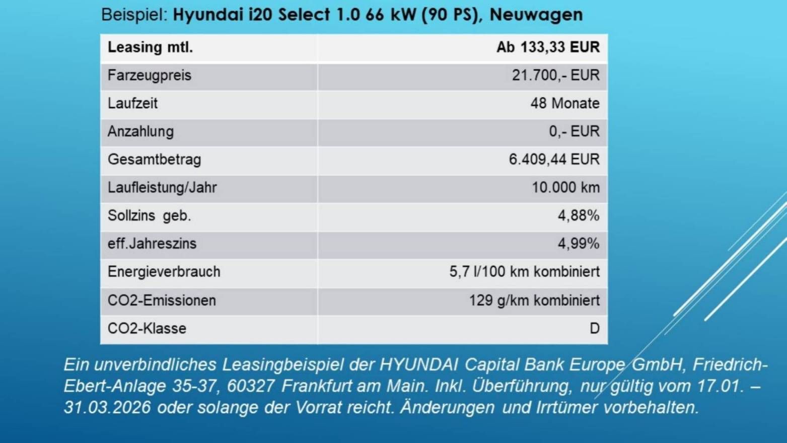 Fahrzeugabbildung Hyundai i20 Blackline/BOSE Soundsystem/Navi/Rückfahrkame