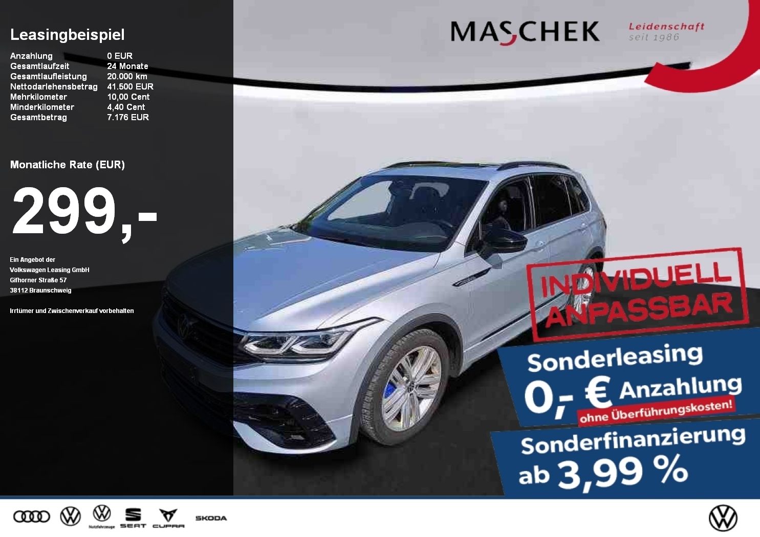 Volkswagen Tiguan R 2.0 TSI AHK Pano DCC Harman Matrix Blac