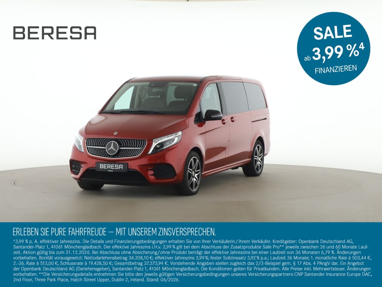 MERCEDES-BENZ V 300 d Lang EXCLUSIVE AMG AHK Distronic Pano