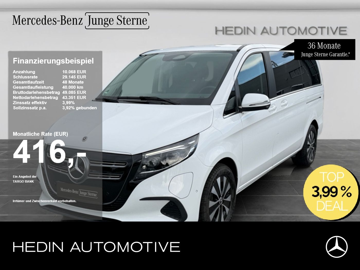 Mercedes-Benz EQV 300 AVANTGARDE Lang BURM|AIRMATIC|360°|DISTR