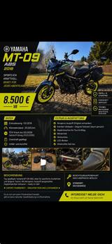 Yamaha Mt-09 ABS - Yamaha Motorräder in Chemnitz