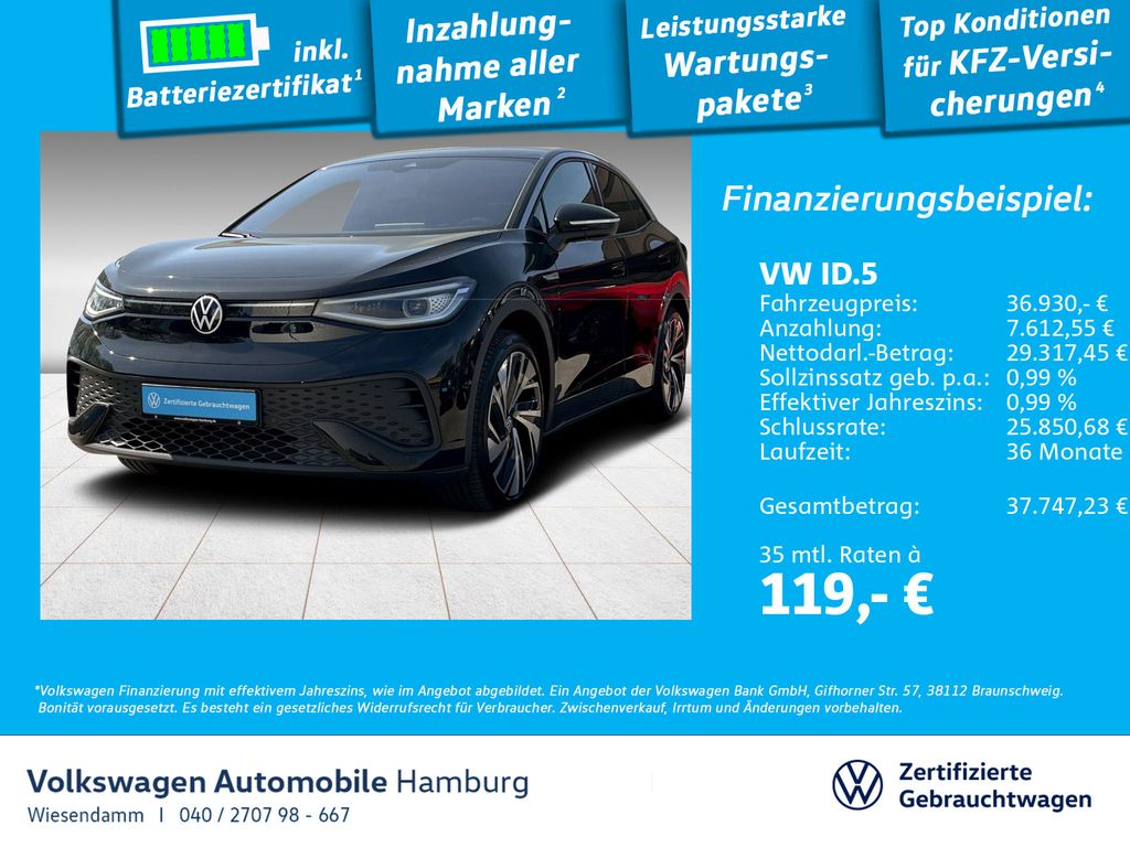 Volkswagen ID.5 Pro Performance AHK/ACC/KAMERA/NAVI/LED